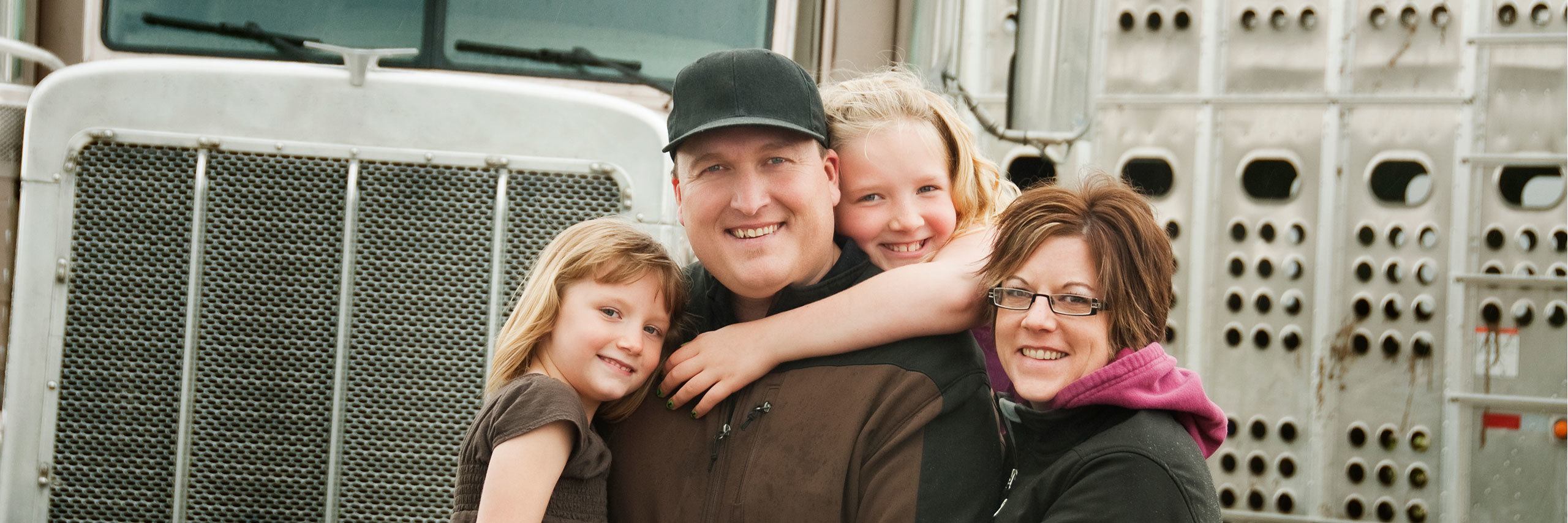 farmer and his family